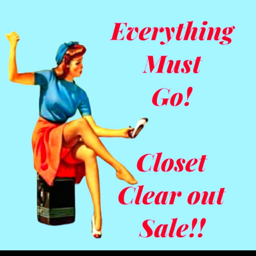 Everything must go! Closet clear out sale!